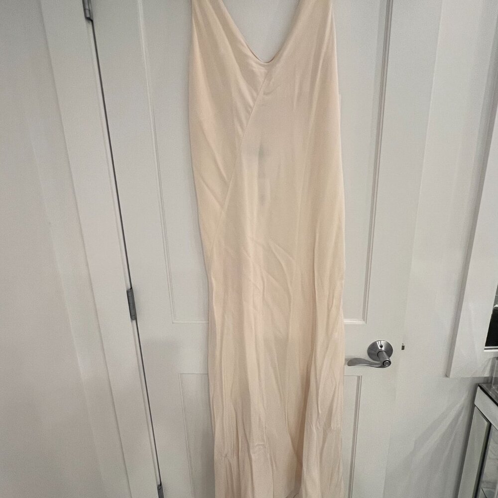 The Row Silk Gown / Cream / Size 10
